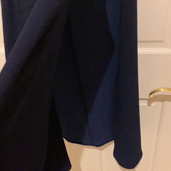 Trina Turk navy blue dress with cape - Picture 4 of 4